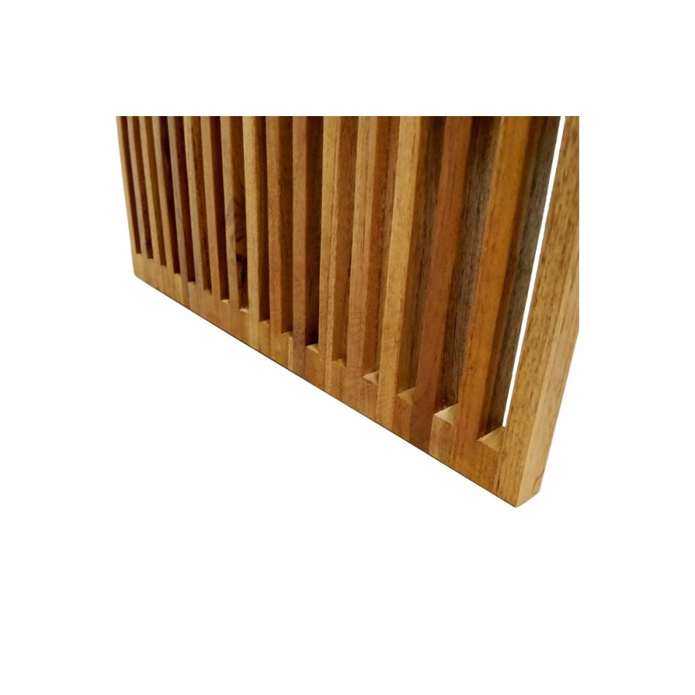 Τραπέζι "MARLIN" από ξύλο σε φυσικό χρώμα 100x50x45