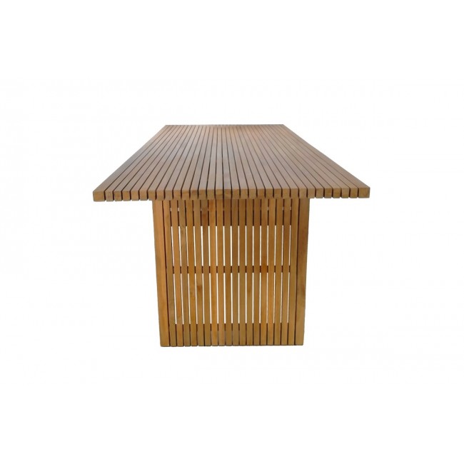 Τραπέζι "ZIBRA" από ξύλο σε φυσικό χρώμα 220x100x75