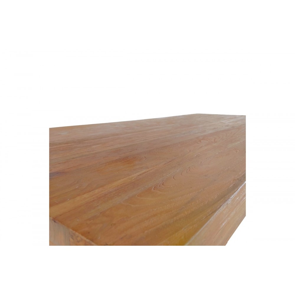 Τραπέζι "WOOLY" από ξύλο σε φυσικό χρώμα 220x90x75