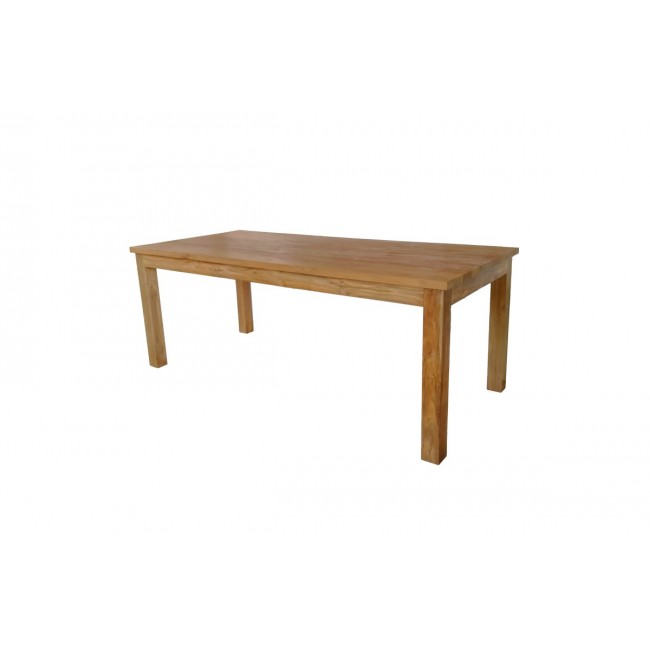 Τραπέζι "WOOLY" από ξύλο σε φυσικό χρώμα 220x90x75