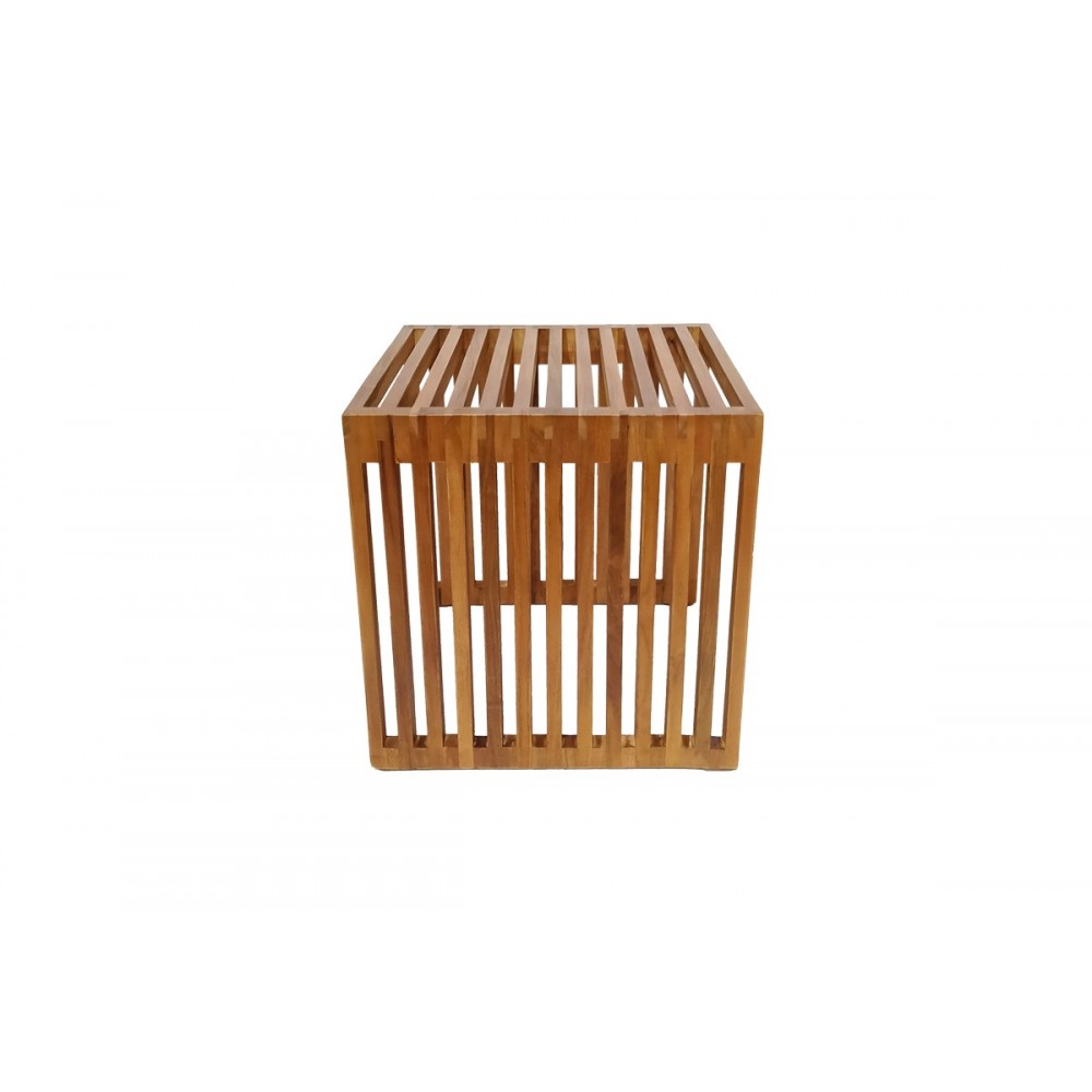 Βοηθητικό τραπέζι "SAIMON" από ξύλο σε φυσικό χρώμα 40x40x40