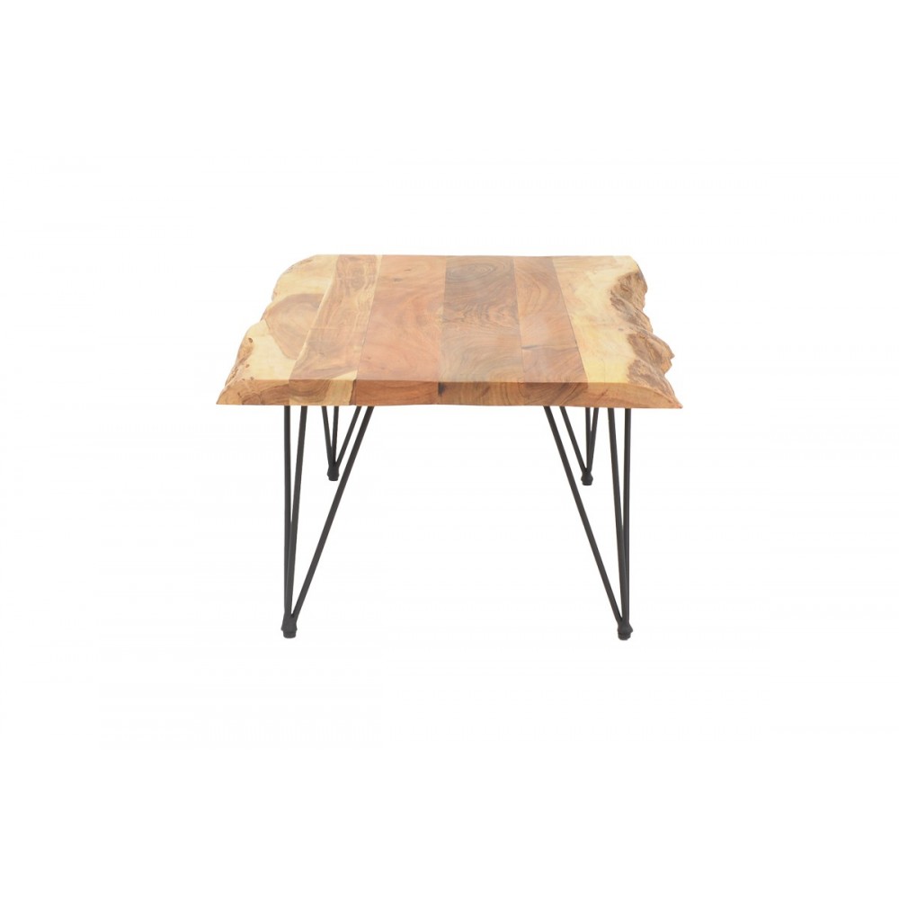 Τραπέζι σαλονιού "MILES" από ξύλο σε φυσικό χρώμα 115x69x41