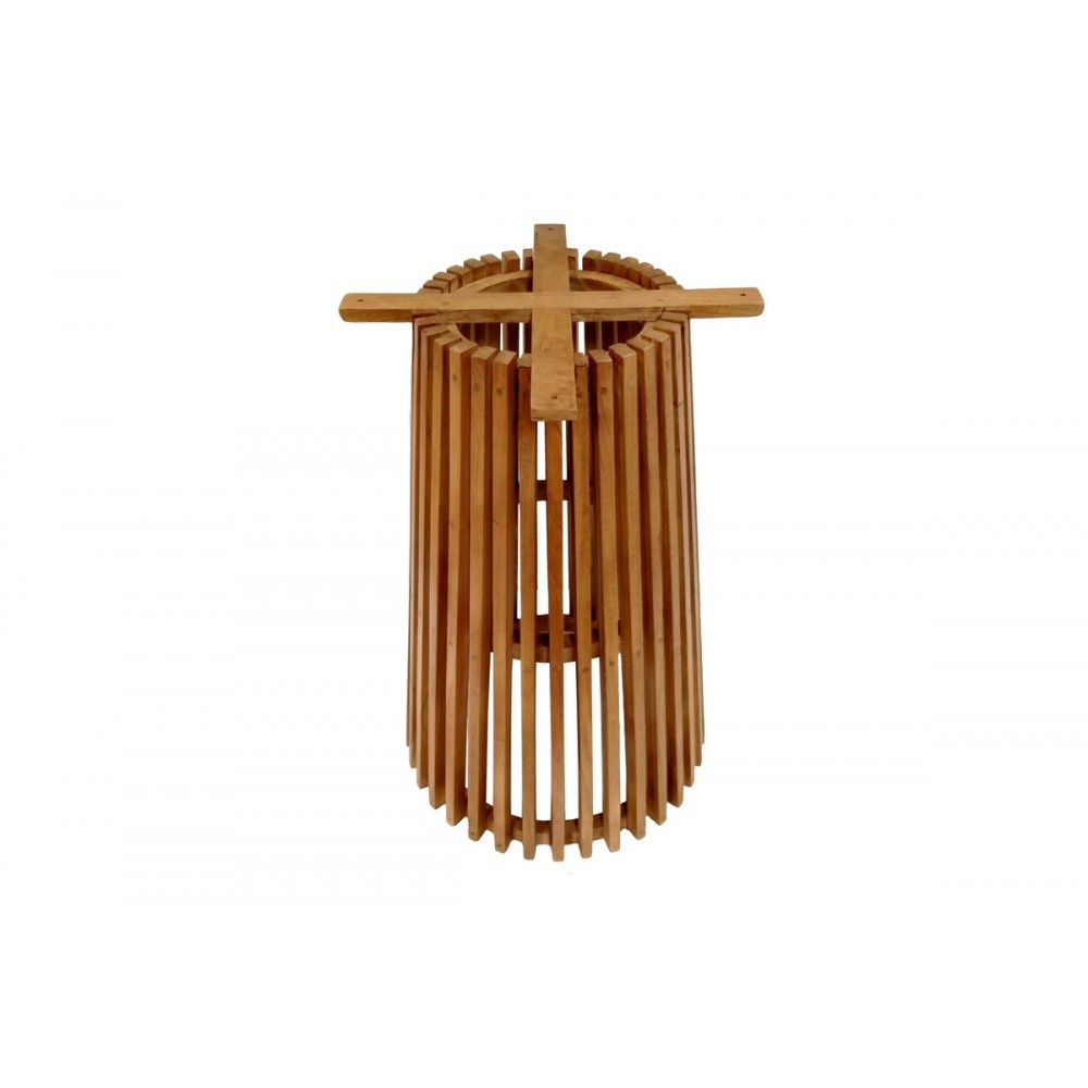 Βάση τραπεζιού μπαρ "GALY" από ξύλο σε φυσικό χρώμα Φ60x90