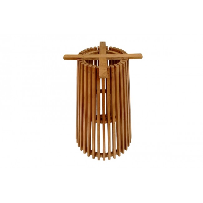 Βάση τραπεζιού μπαρ "GALY" από ξύλο σε φυσικό χρώμα Φ60x90