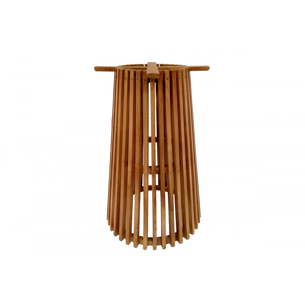 Βάση τραπεζιού μπαρ "GALY" από ξύλο σε φυσικό χρώμα Φ60x90