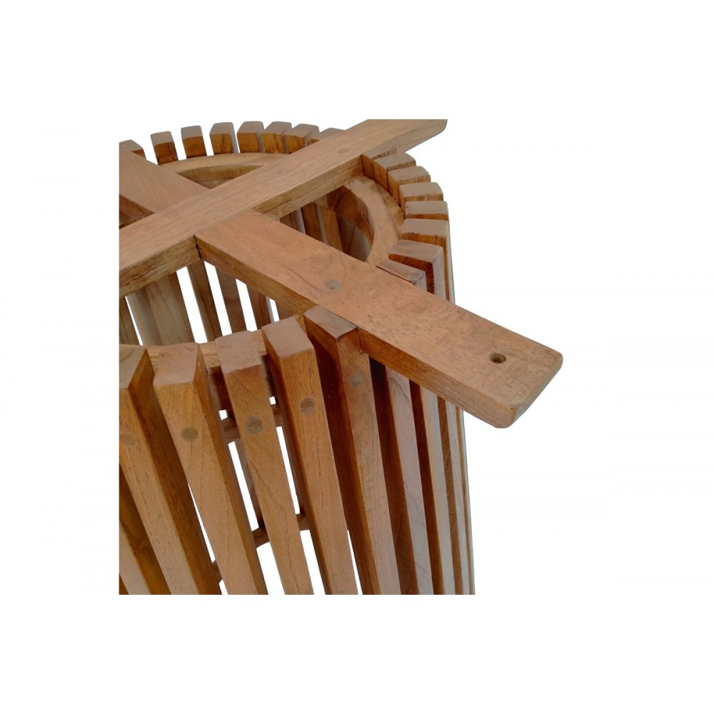 Βάση τραπεζιού μπαρ "GALY" από ξύλο σε φυσικό χρώμα Φ60x90