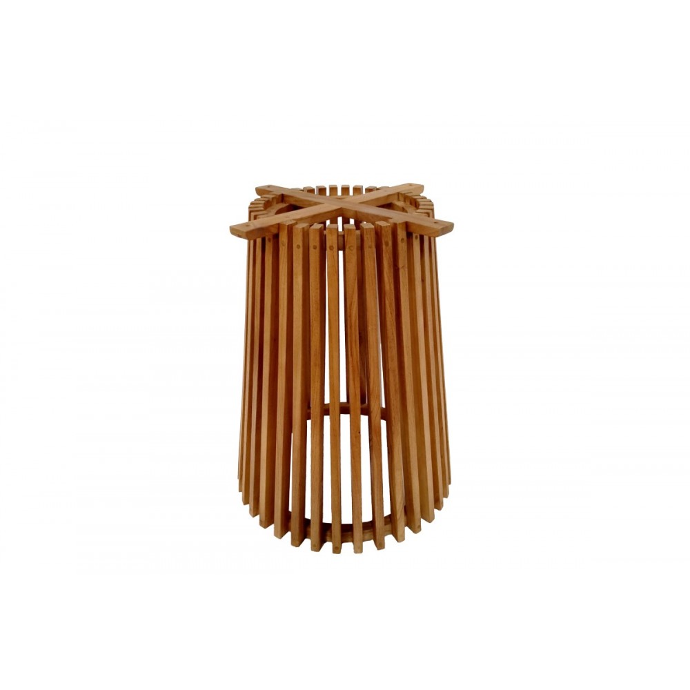 Βάση τραπεζιού "GALY" από ξύλο σε φυσικό χρώμα Φ60x75