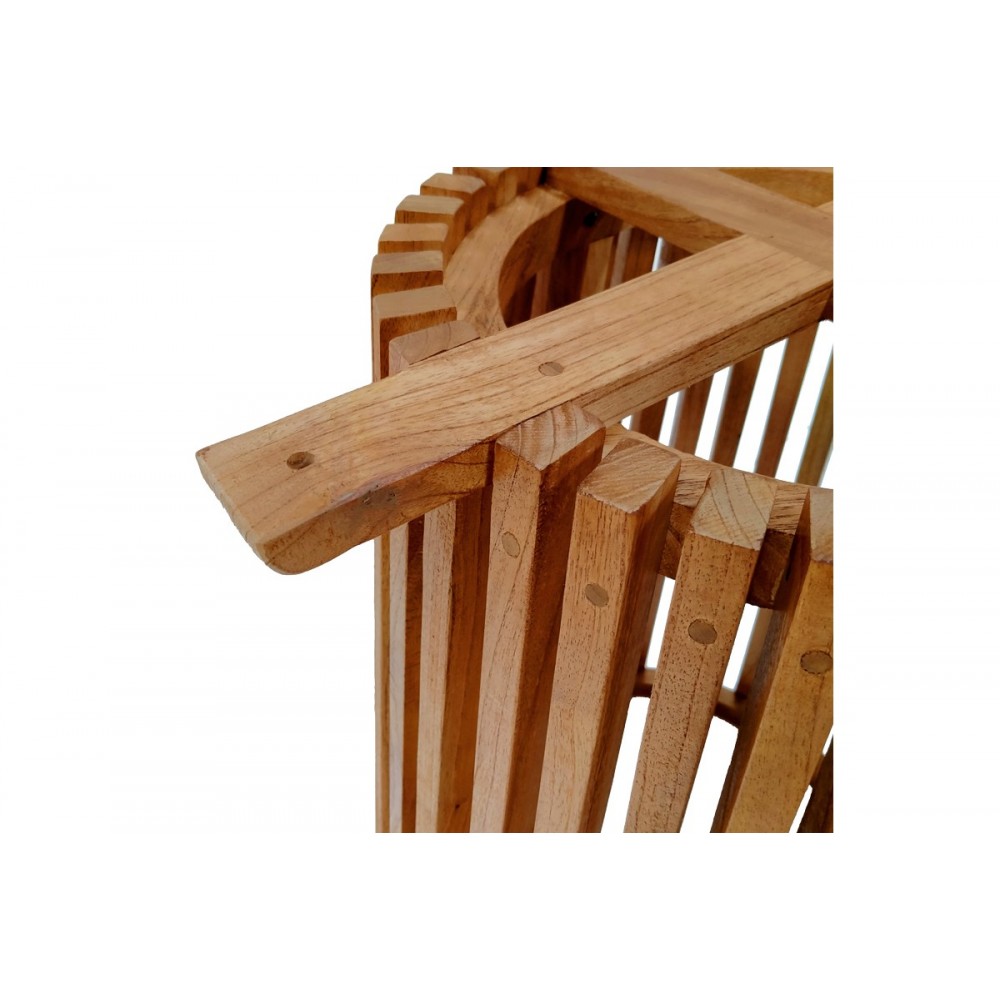 Βάση τραπεζιού "GALY" από ξύλο σε φυσικό χρώμα Φ60x75