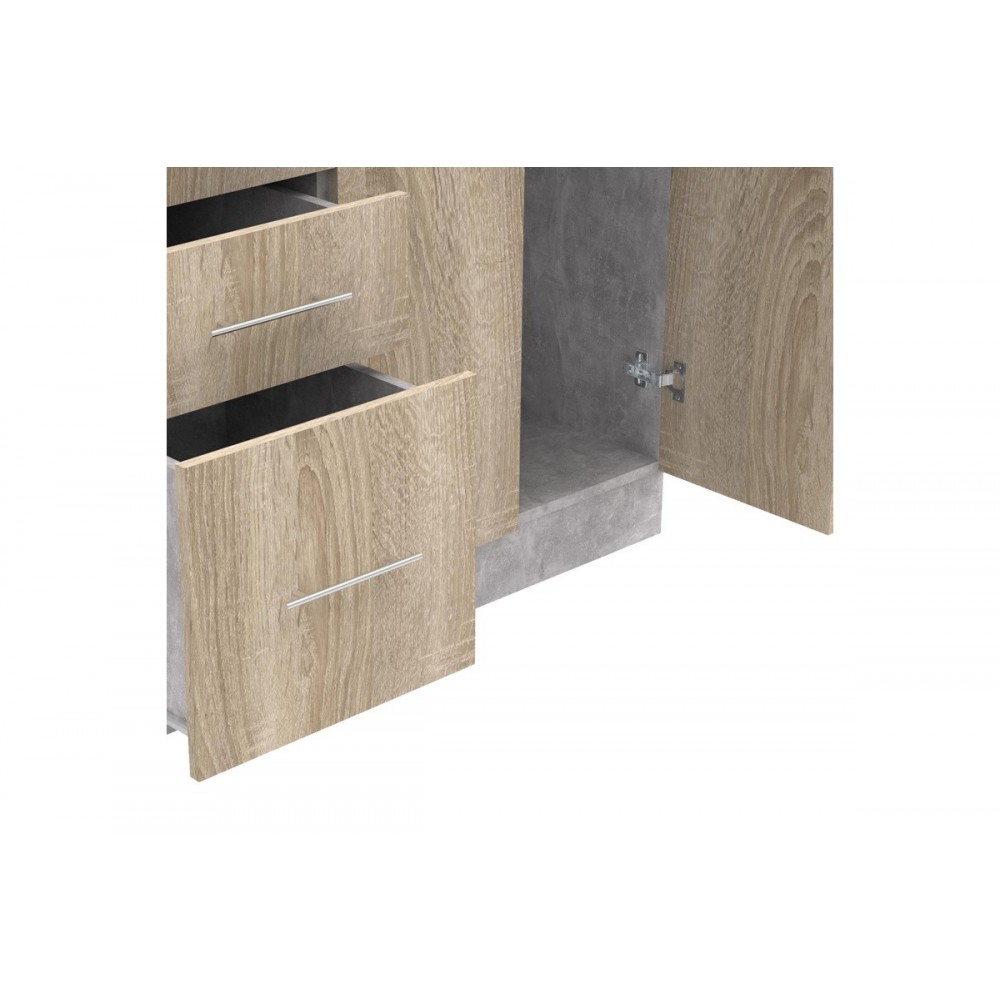 Σύνθεση κουζίνας "FESTA I" σε σονόμα χρώμα 100x60x85