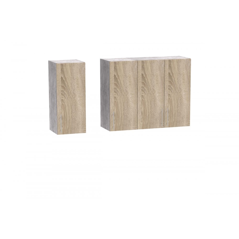 Σύνθεση κουζίνας "FESTA II" σε σονόμα χρώμα 120x60x85