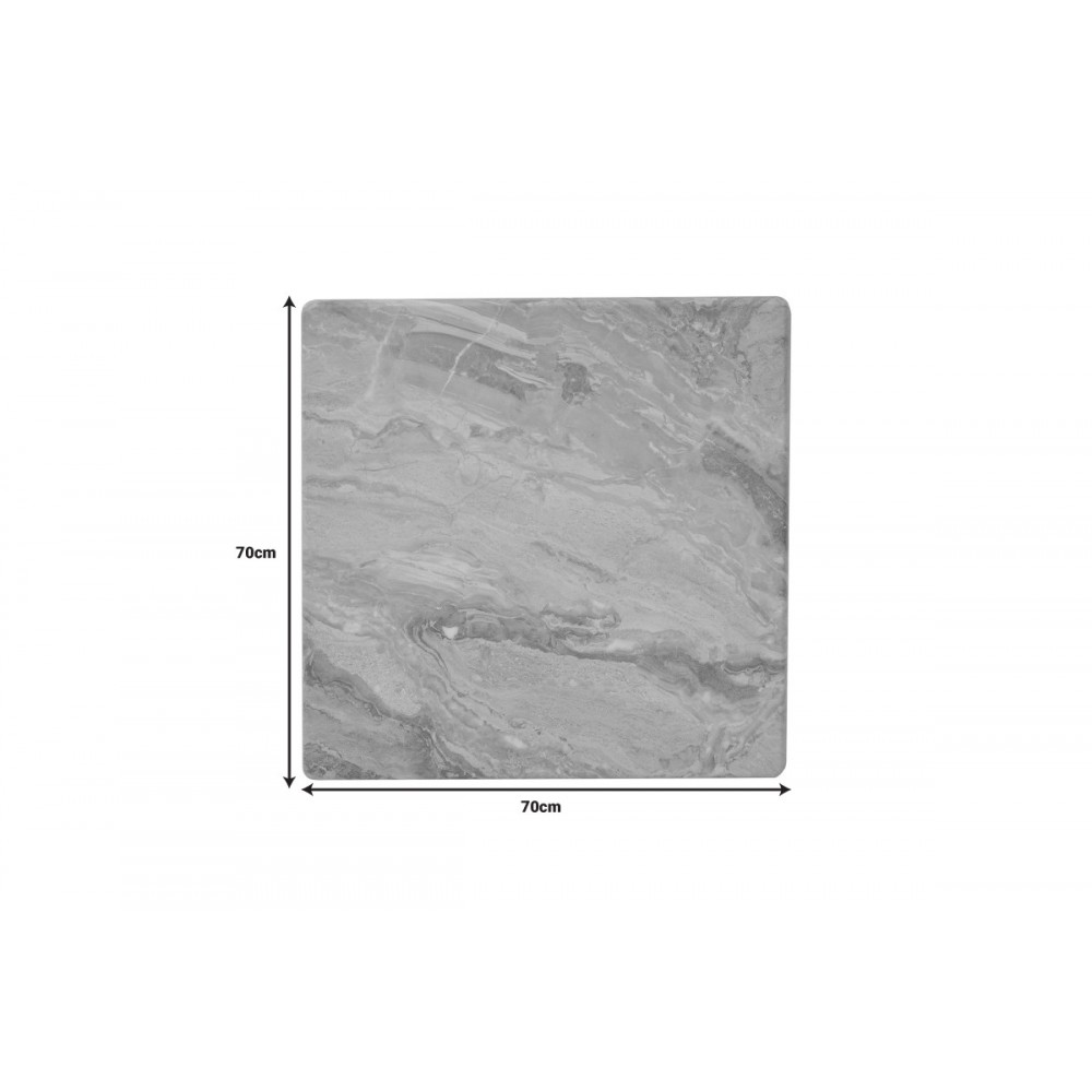 Επιφάνεια τραπεζιού "DIRGO" σε γκρι χρώμα μαρμάρου 70x70x2.5