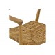 Πολυθρόνα "DENVERONE" από ξύλο/σχοινί σε φυσικό χρώμα 57x54x79
