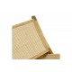 Πολυθρόνα "JERENZE" από ξύλο/rattan σε φυσικό χρώμα 65x78x68
