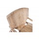 Πολυθρόνα "ΒRΑΖΙΝ" από ξύλο σε φυσικό χρώμα 72x71x77