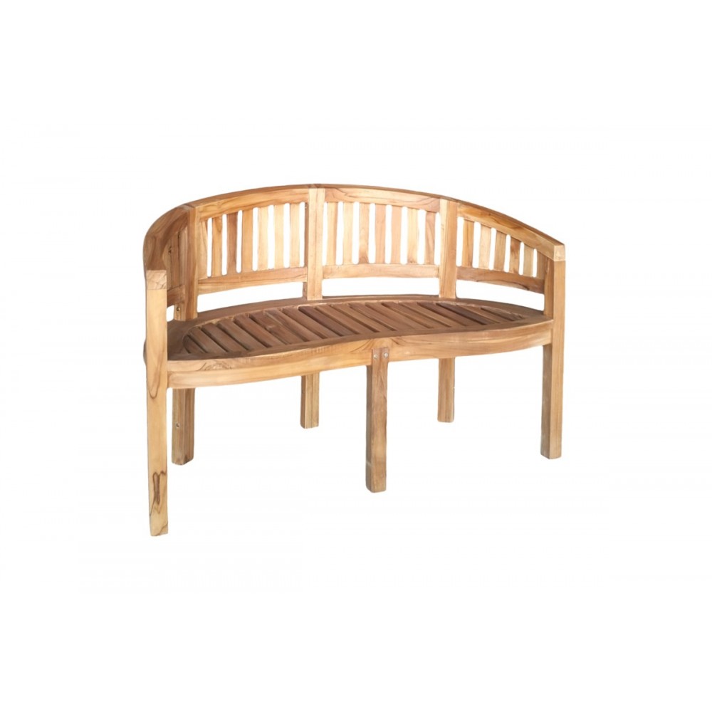 Παγκάκι διθέσιο "COREN" από ξύλο σε φυσικό χρώμα 130x61x87