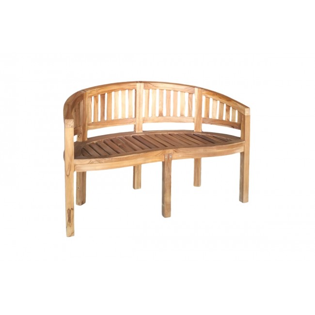 Παγκάκι διθέσιο "COREN" από ξύλο σε φυσικό χρώμα 130x61x87