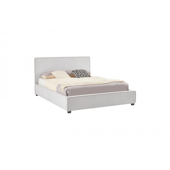 Κρεβάτι διπλό "BEDKA" από ύφασμα σε γκρι χρώμα 170x217x105