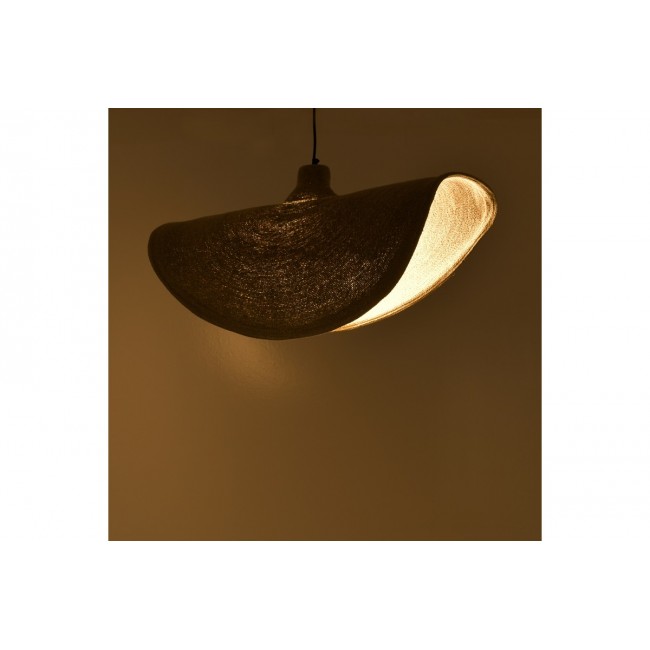 Φωτιστικό οροφής "ACFEN" από ψάθα σε φυσικό χρώμα Φ72x6