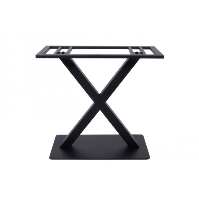 Βάση τραπεζιού "WOLVER" από μέταλλο σε μαύρο χρώμα 80x40x72