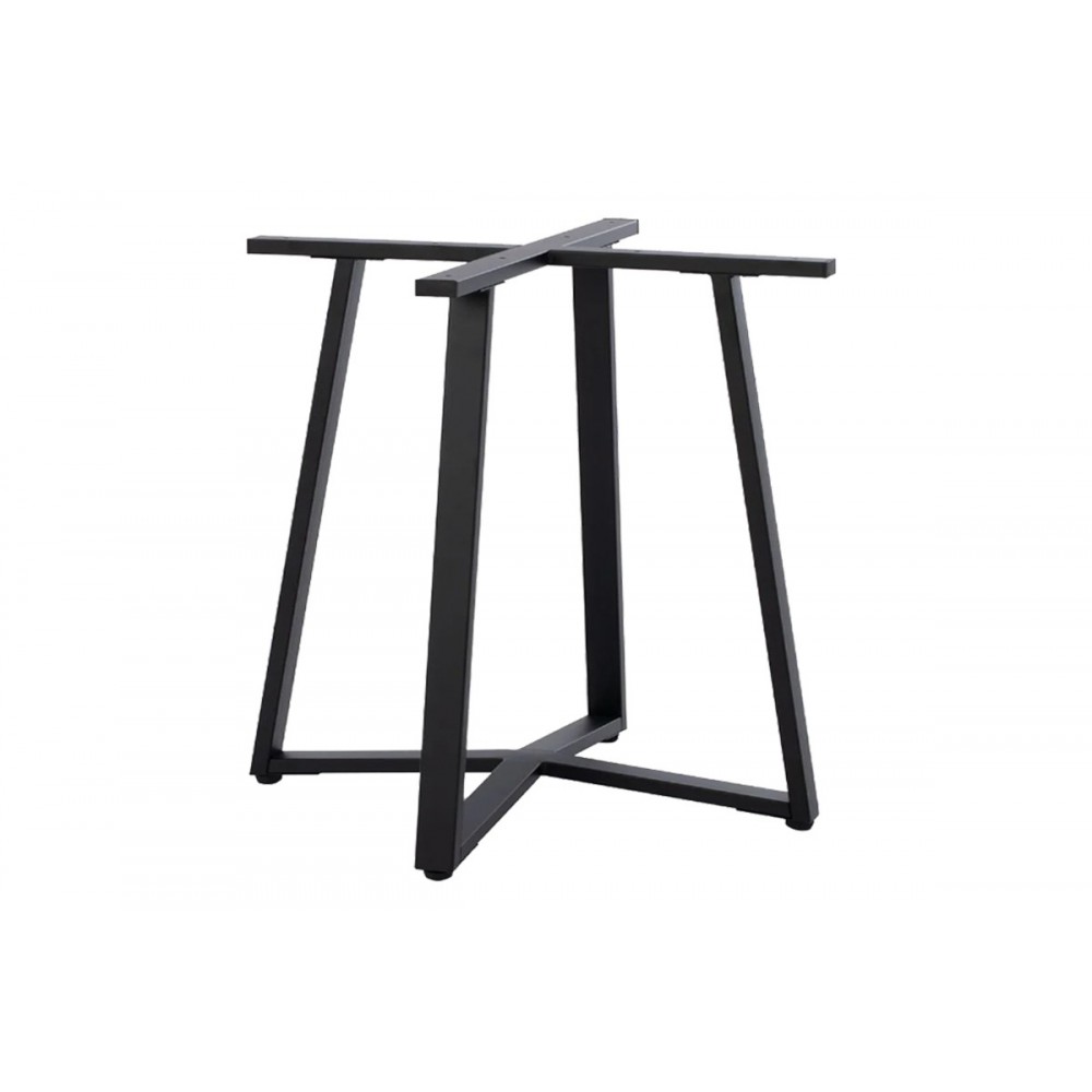 Βάση τραπεζιού "MULBE" από μέταλλο σε μαύρο χρώμα 70x70x73