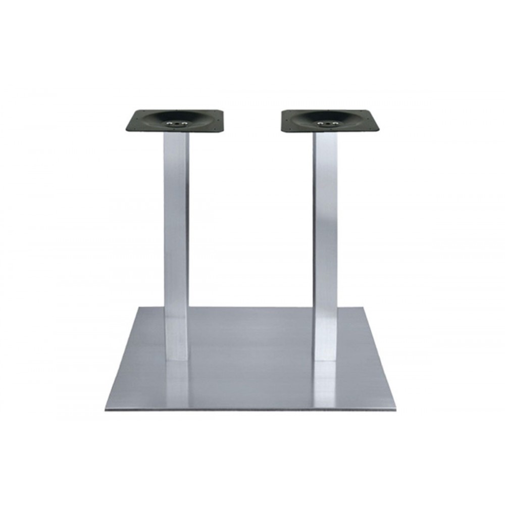 Βάση τραπεζιού "COSMONASH" από αλουμίνιο σε ασημί χρώμα 70x40x72