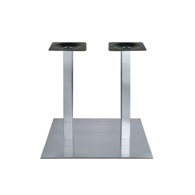 Βάση τραπεζιού "COSMONASH" από αλουμίνιο σε ασημί χρώμα 70x40x72