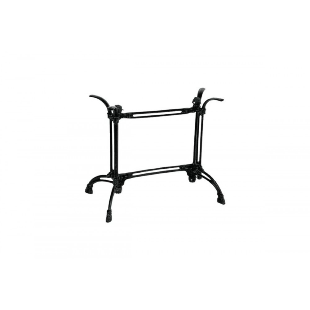 Βάση τραπεζιού "BASA" από μέταλλο σε μαύρο χρώμα 82x50x71