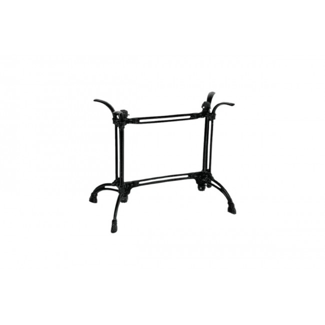 Βάση τραπεζιού "BASA" από μέταλλο σε μαύρο χρώμα 82x50x71