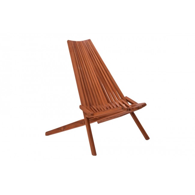 Πολυθρόνα "PHOENOX" πτυσσόμενη από ξύλο σε φυσικό χρώμα 101x63x80