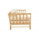 Καναπές "ALESSA" από rattan σε φυσικό χρώμα 200x100x76