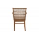 Πολυθρόνα "INCA" από ξύλο/σχοινί σε φυσικό/μπεζ χρώμα 60x61x90