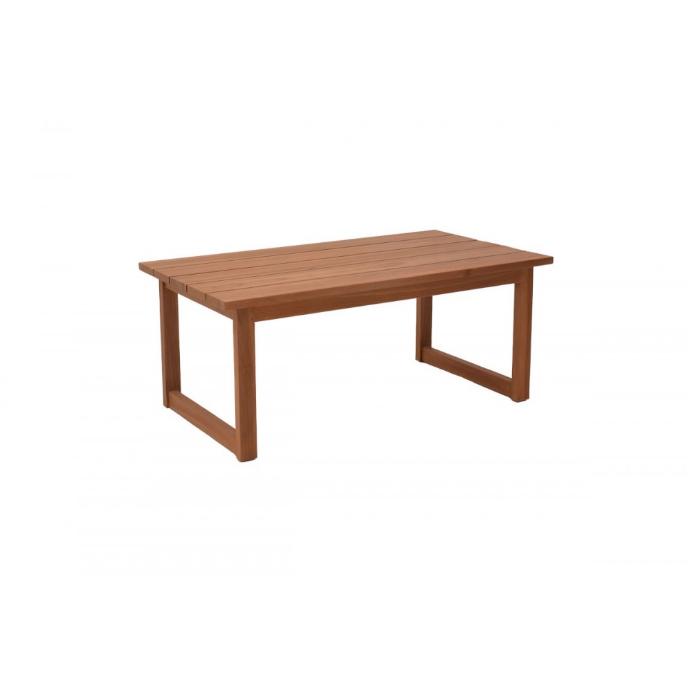 Σαλόνι 4τμχ "DOUMAIN" από ξύλο σε φυσικό χρώμα 110x60x40