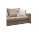 Καναπές τριθέσιος "VERONA" από ύφασμα σε μόκα χρώμα 225x93x100