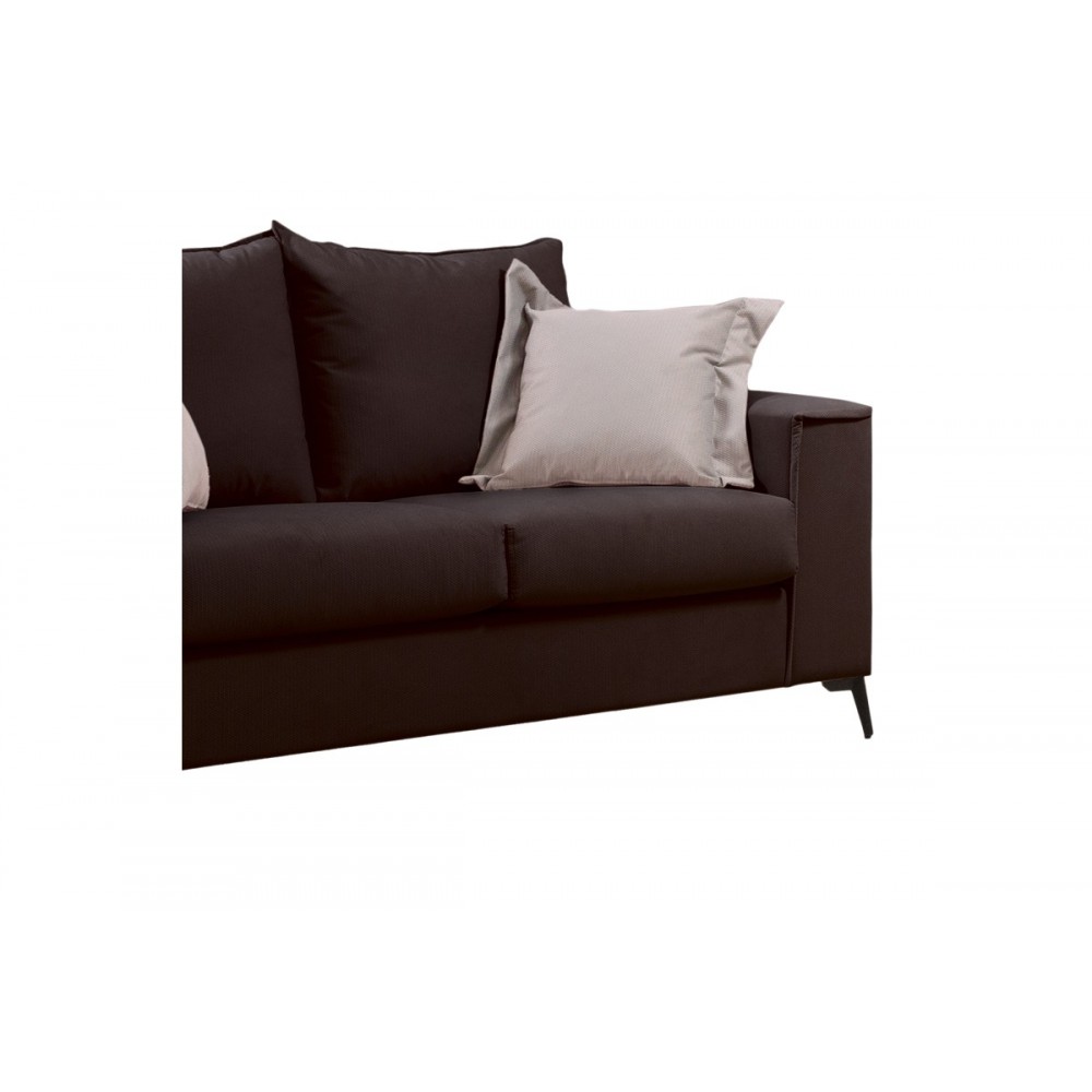 Καναπές διθέσιος "VERONA" από ύφασμα σε ανθρακί χρώμα 173x93x100