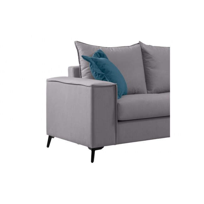 Καναπές διθέσιος "VERONA" από ύφασμα σε γκρι χρώμα 173x93x100