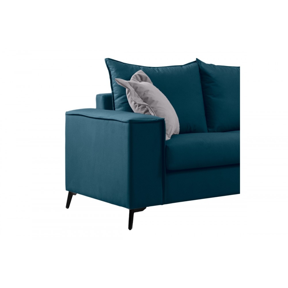 Καναπές διθέσιος "VERONA" από ύφασμα σε μπλε χρώμα 173x93x100