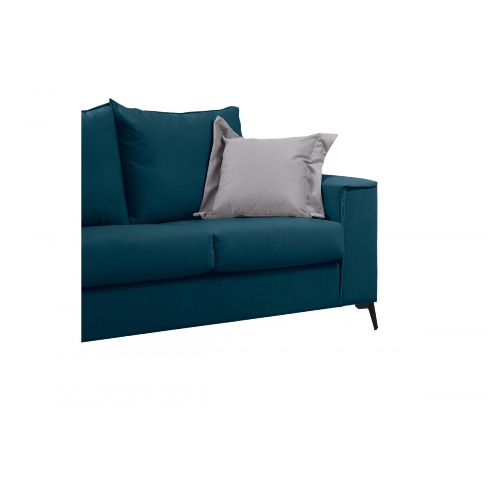 Καναπές διθέσιος "VERONA" από ύφασμα σε μπλε χρώμα 173x93x100