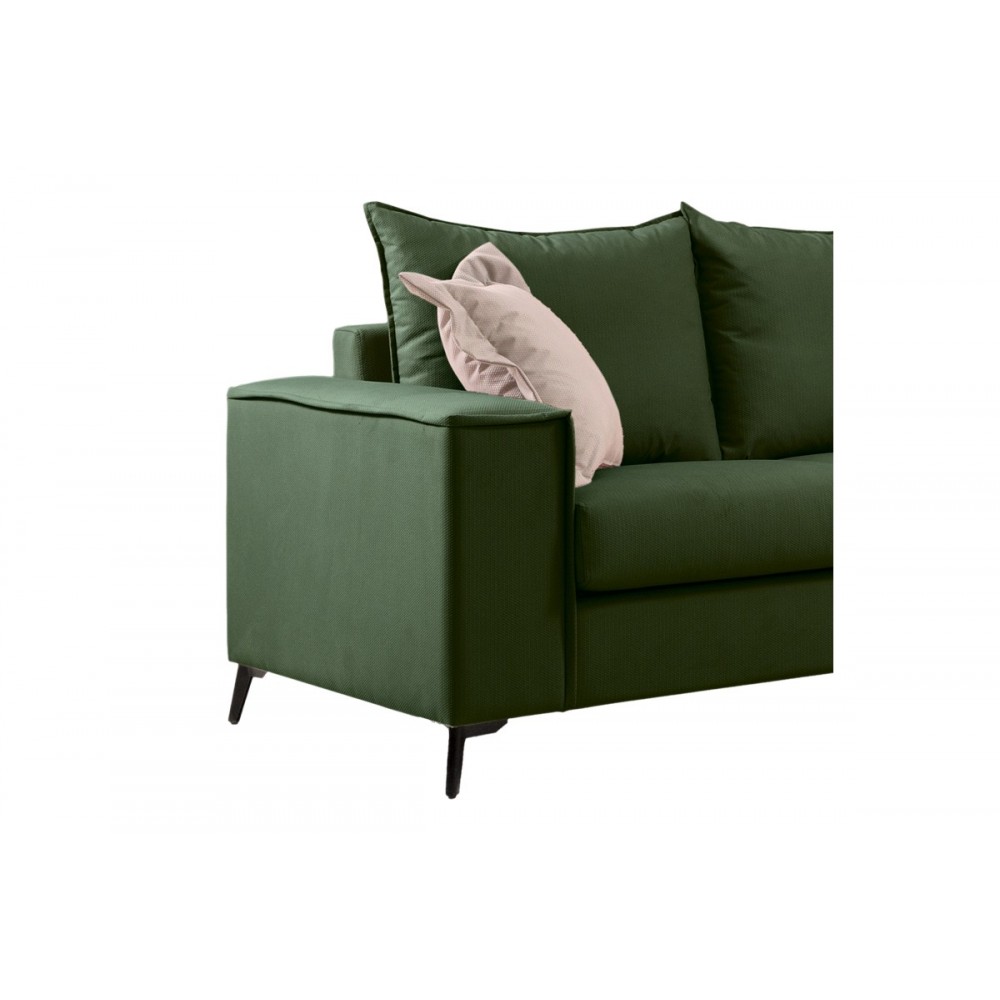 Καναπές διθέσιος "VERONA" από ύφασμα σε κυπαρισσί χρώμα 173x93x100