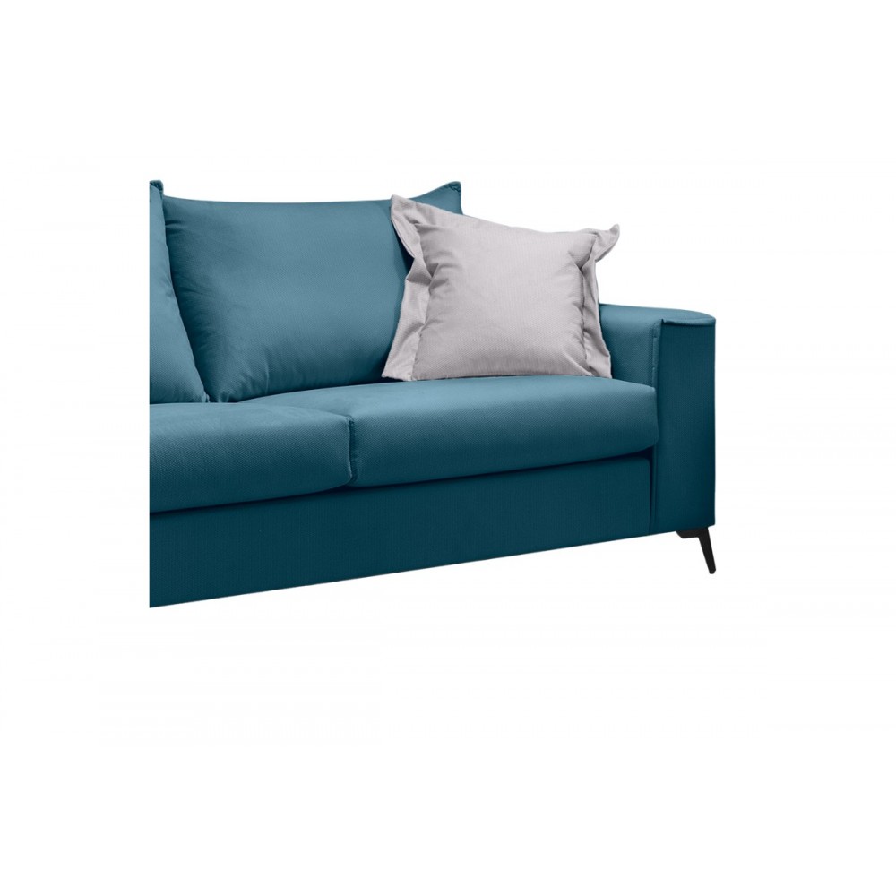 Σετ σαλονιού 2τμχ "VERONA" από ύφασμα σε χρώμα μπλε 225x93x100