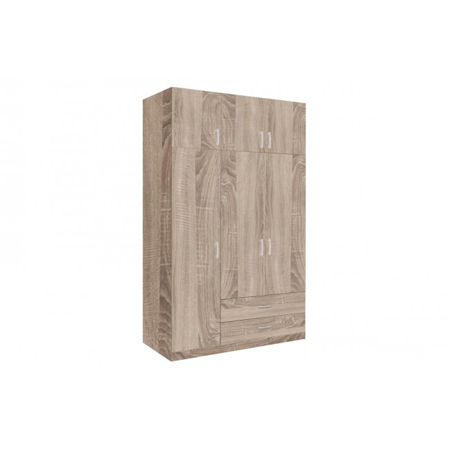 Ντουλάπα τρίφυλλη "ROYAL" σε χρώμα σονόμα 150x58x230