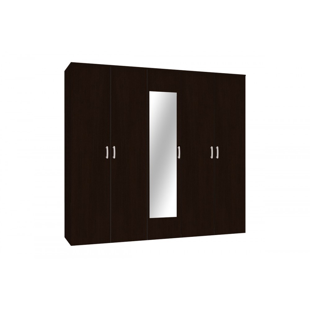 Ντουλάπα πεντάφυλλη "LUNA" σε χρώμα βέγγε 220x52x200