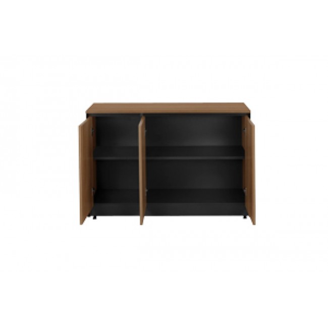 Ντουλάπι γραφείου "OSCAR" σε χρώμα καρυδί/ανθρακί 120x40x80