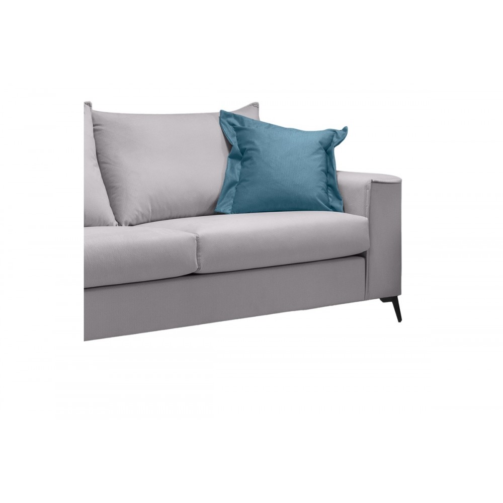 Σετ σαλονιού 2τμχ "VERONA" από ύφασμα σε χρώμα ανοιχτό γκρι 225x93x100