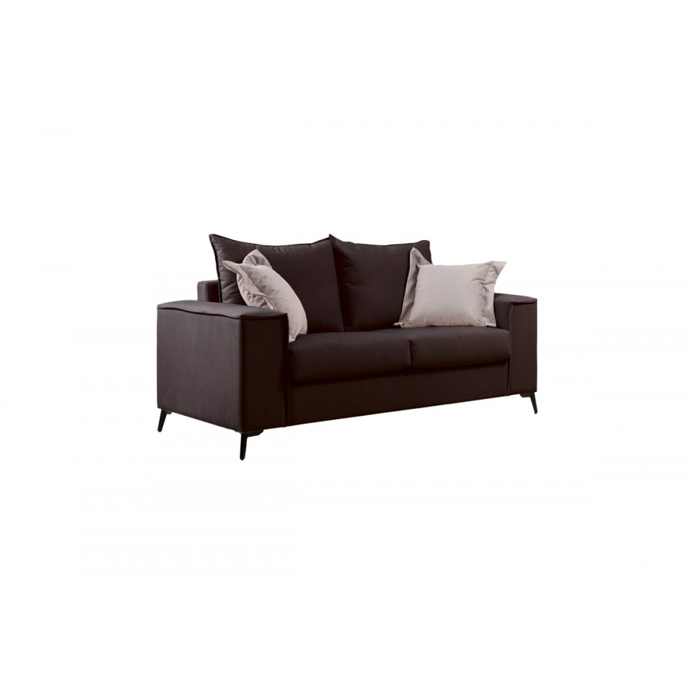 Σετ σαλονιού 2τμχ "VERONA" από ύφασμα σε χρώμα ανθρακί 225x93x100