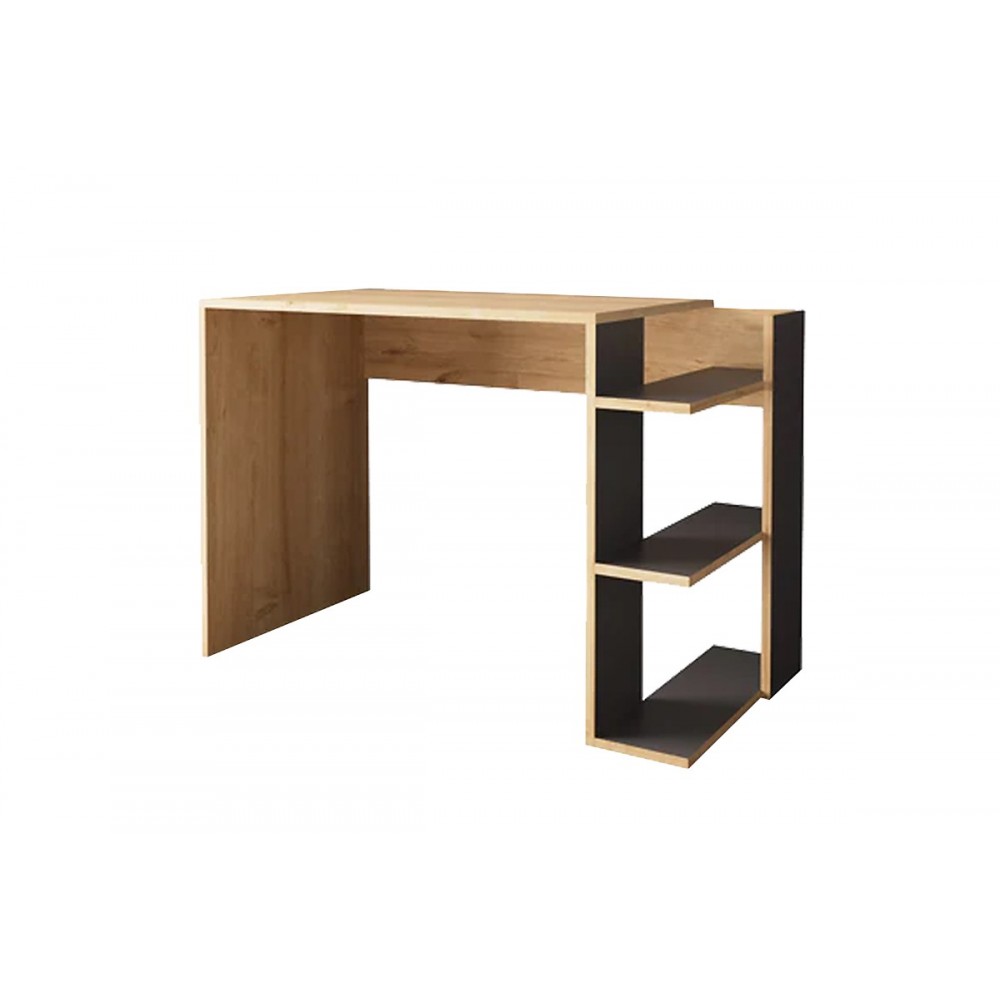 Γραφείο εργασίας "TOSKA" σε χρώμα oak/ανθρακί 114x56x76