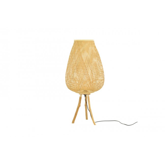 Φωτιστικό δαπέδου "VAZEL" από μπαμπού σε χρώμα φυσικό Φ38x83.5