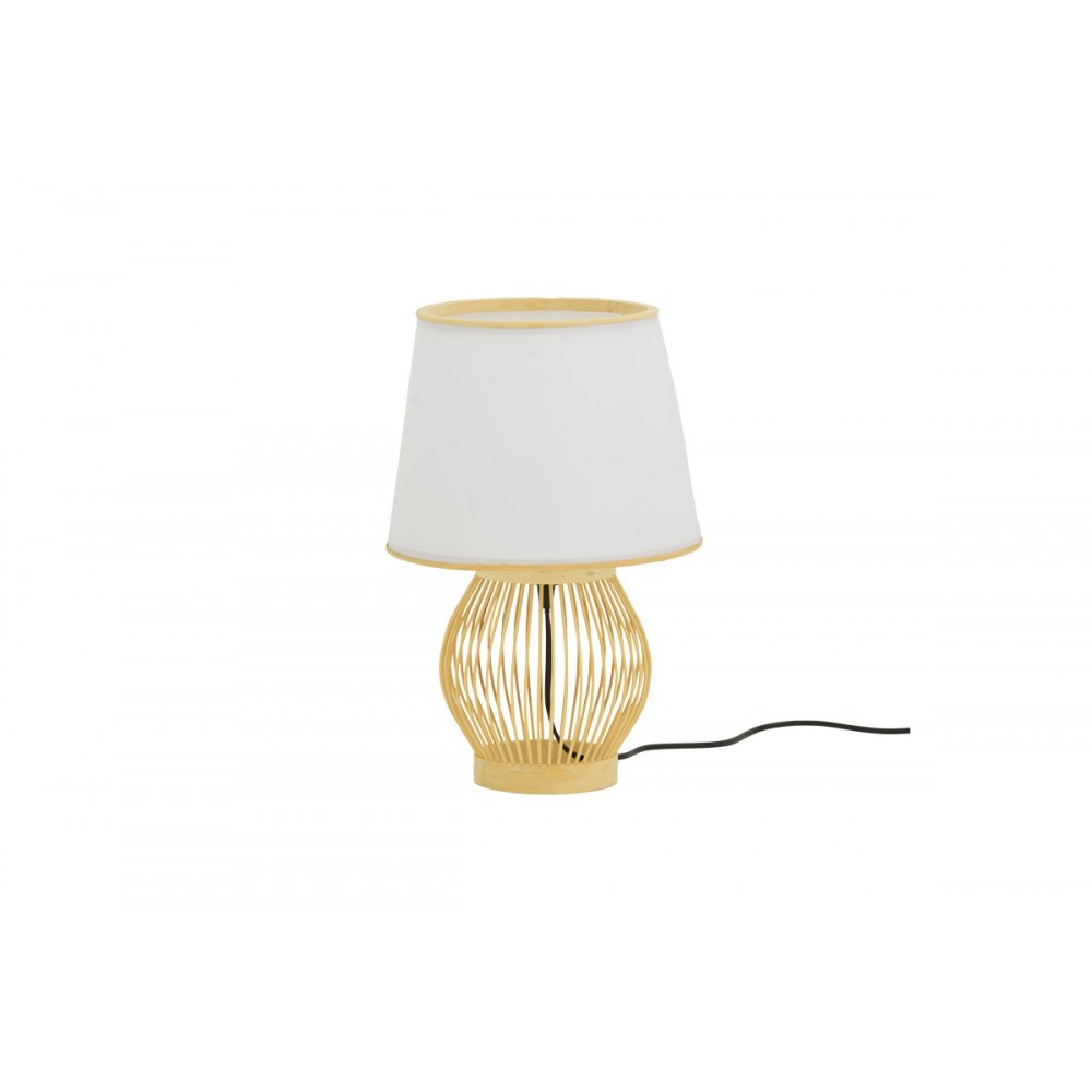 Επιτραπέζιο φωτιστικό "TABEL" από μπαμπού σε χρώμα φυσικό Φ26x39