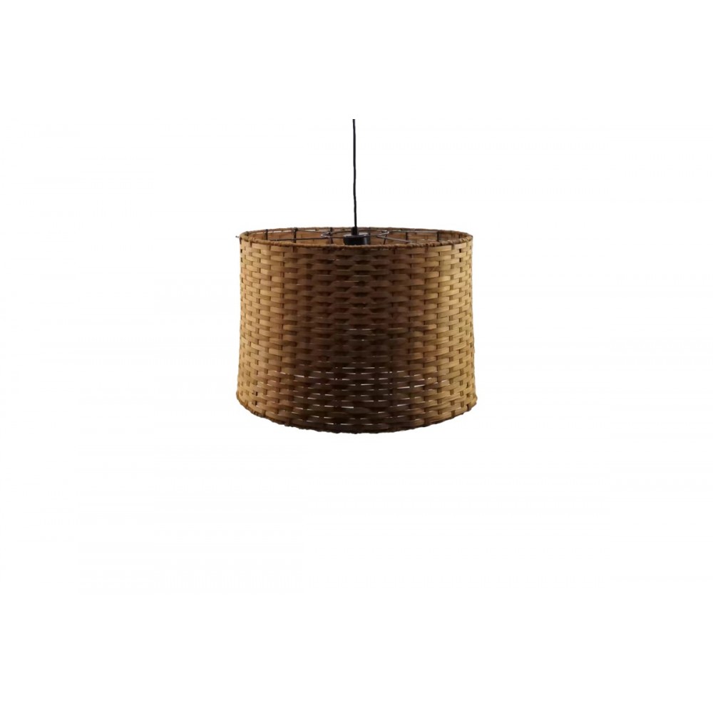 Φωτιστικό οροφής "SIWEL" από μπαμπού σε χρώμα καφέ Φ40x27