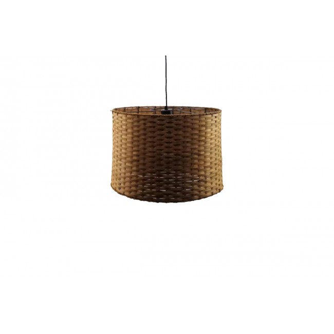 Φωτιστικό οροφής "SIWEL" από μπαμπού σε χρώμα καφέ Φ40x27