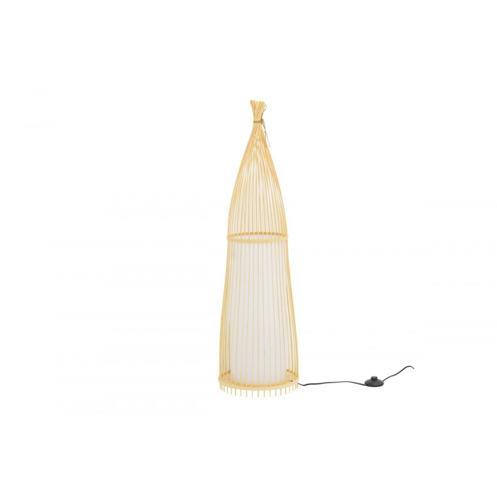 Φωτιστικό δαπέδου "FLORANCE" από μπαμπού σε χρώμα φυσικό Φ28x100